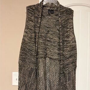 New Directions Brown Marled Sweater Cardigan